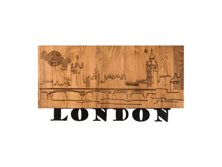 WALLXPERT Dekorativni drveni zidni pribor London v2