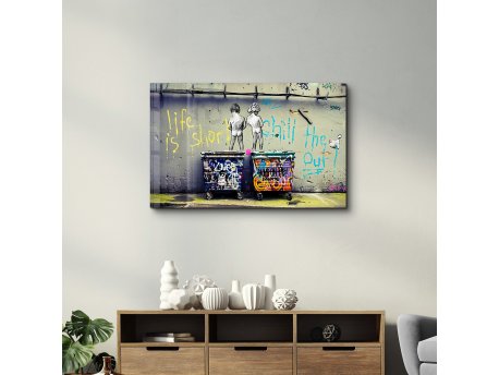 WALLXPERT Dekorativna slika od kaljenog stakla OGLS 8078 46 x 72