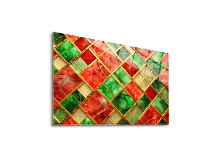 WALLXPERT Dekorativna slika od kaljenog stakla Stones of Color 43 x 30