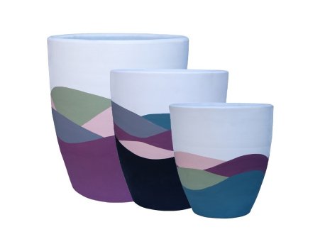 WALLXPERT Decorative Pot Pietra 3 Multicolor