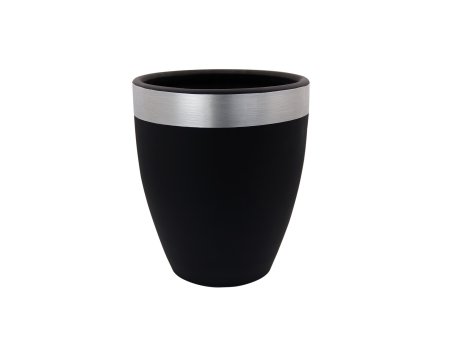 WALLXPERT Decorative Pot Pietra 30 Black Grey
