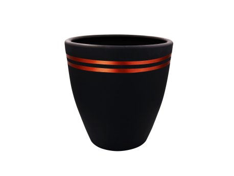 WALLXPERT Decorative Pot Pietra 30 Red Black