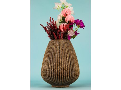 WALLXPERT Decorative Pot keramička braon saksija BK019