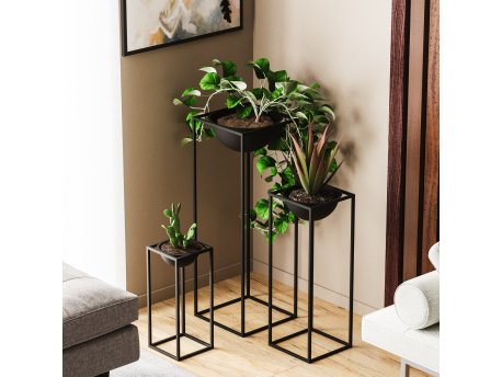WALLXPERT Decorative Pot crna saksija GED 019