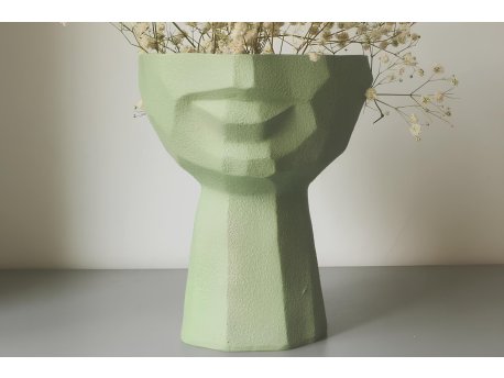 WALLXPERT Decorative Pot zelena keramička saksija CY0443