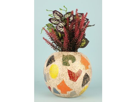 WALLXPERT Decorative Pot multicolor keramička vaza YL741