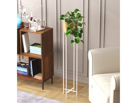 WALLXPERT Decorative Pot belo zlatna saksija GED 024 C