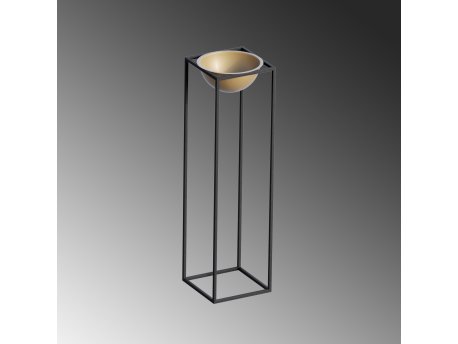WALLXPERT Decorative Pot crno - zlatna saksija GED 020 A