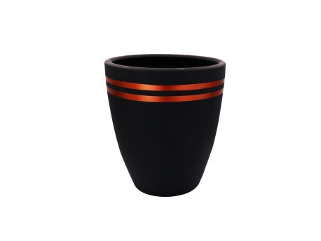 WALLXPERT Decorative Pot saksija Pietra 15 Red Black