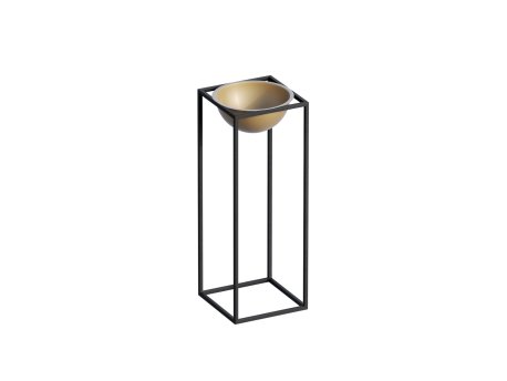 WALLXPERT Decorative Pot crno zlatna saksija GED 021 A
