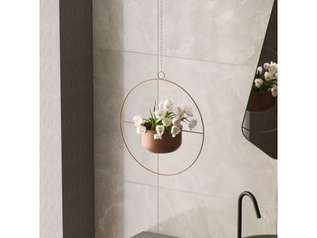 WALLXPERT Decorative Pot bakarna saksija Payanda Copper