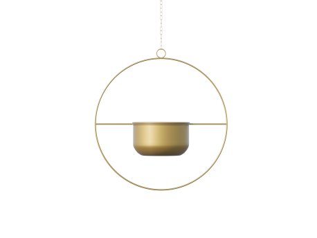 WALLXPERT Decorative Pot zlatna saksija Payanda Gold