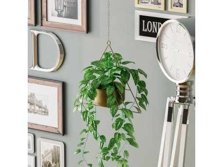 WALLXPERT Decorative Pot zlatna saksija Harpusta Gold