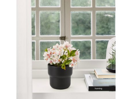 WALLXPERT Decorative Pot plastična crna saksija SEH 4620
