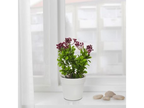 WALLXPERT Decorative Pot bela plastična saksija 241341