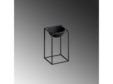 WALLXPERT Decorative Pot crna metalna saksija GED 022