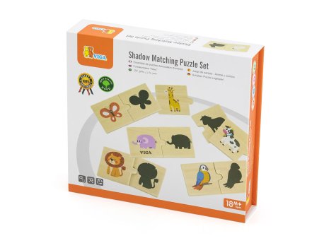 PERTINI Viga puzzle životinje i njihove siluete