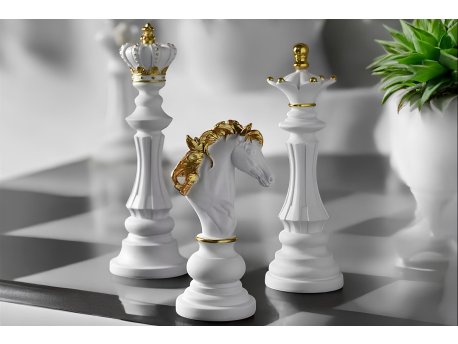 WALLXPERT Set ukrasnih predmeta (3 komada) belih figura CY0433