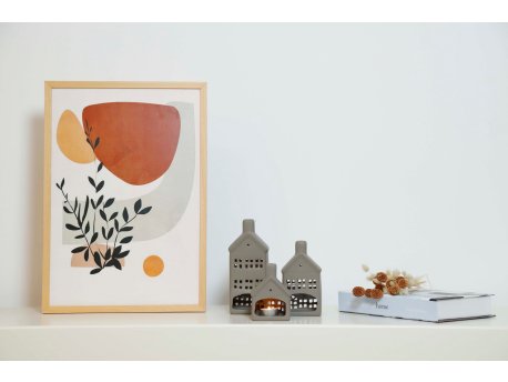 WALLXPERT Set ukrasnih predmeta (3 komada) Homes Set Mink