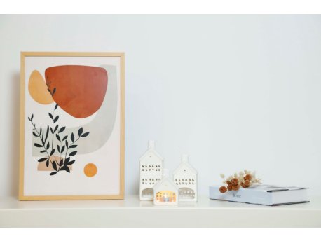 WALLXPERT Set ukrasnih predmeta (3 komada) Homes Set White
