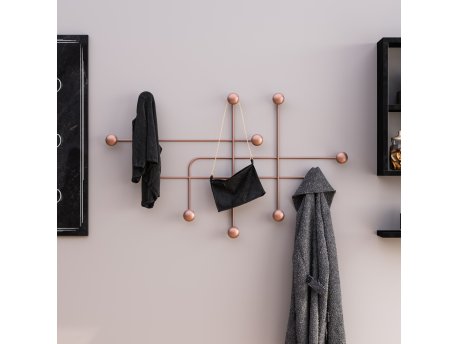 WALLXPERT Metalna zidna kuka bakarna boja Samara C