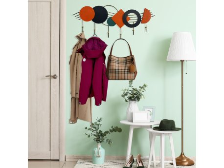 WALLXPERT Metalna zidna kuka multicolor Mualla