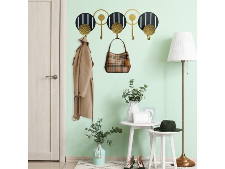 WALLXPERT Metalna zidna kuka multicolor Mihriban