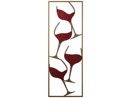 WALLXPERT Dekorativni metalni pribor Wine 2