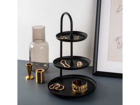 WALLXPERT Dekorativni metalni pribor Kalkı Black