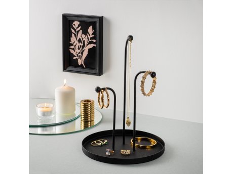 WALLXPERT Dekorativni metalni pribor Leros Black