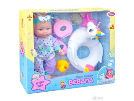 MAGAZA Lutka Bebana sa dodacima za kupanje