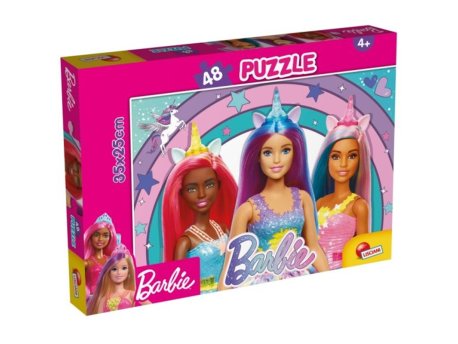 LISCIANI Slagalica 48pcs Barbie Magic Jednorog 2u1 složi I oboji