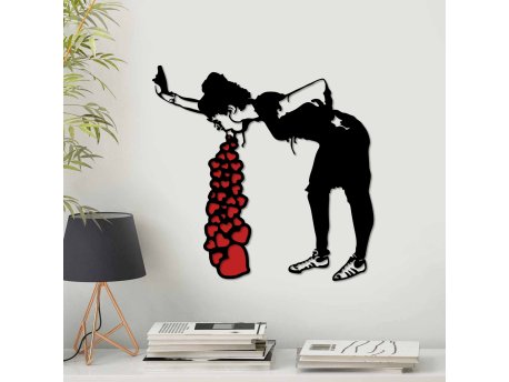 WALLXPERT Dekorativni metalni zidni pribor Banksy 12