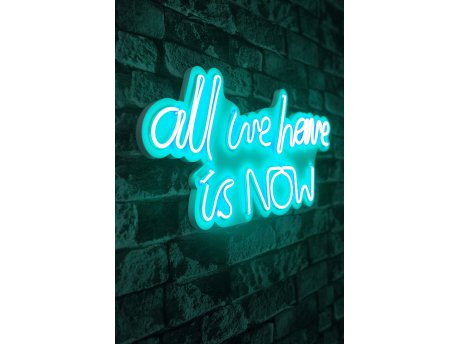 WALLXPERT Dekorativna plastična LED rasveta All We Have is Now Blue