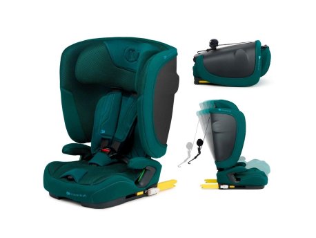 KINDERKRAFT KINDERKRAFT AUTOSEDISTE FIX2GO I-SIZE 76-150CM GREEN