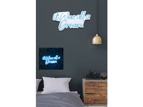 WALLXPERT Dekorativna plastična LED rasveta It was all a Dream Blue
