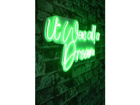 WALLXPERT Dekorativna plastična LED rasveta It was all a Dream Green