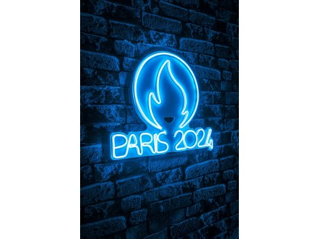 WALLXPERT Dekorativna plastična LED rasveta Paris 2024 Blue