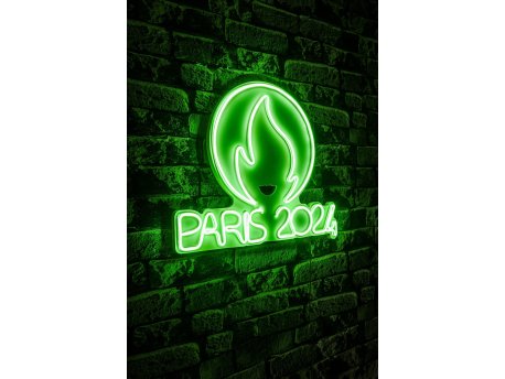 WALLXPERT Dekorativna plastična LED rasveta Paris 2024 Green