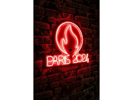 WALLXPERT Dekorativna plastična LED rasveta Paris 2024 Red