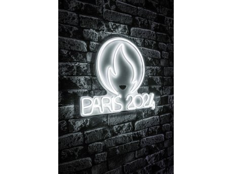 WALLXPERT Dekorativna plastična LED rasveta Paris 2024 White