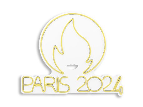 WALLXPERT Dekorativna plastična LED rasveta Paris 2024 Yellow