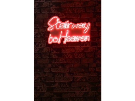 WALLXPERT Dekorativna plastična LED rasveta Stairway to Heaven Red