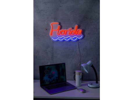 WALLXPERT Dekorativna plastična LED rasveta Florida Red