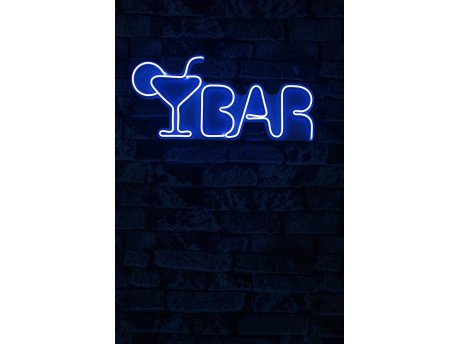 WALLXPERT Dekorativna plastična LED rasveta Bar Blue