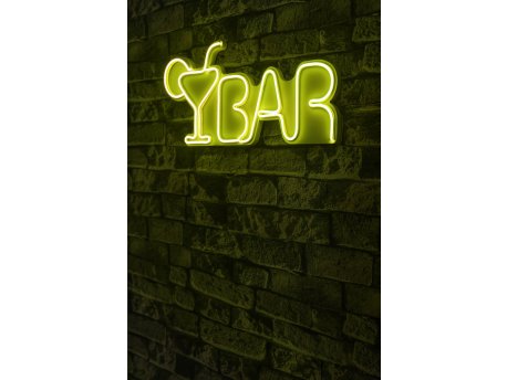 WALLXPERT Dekorativna plastična LED rasveta Bar Yellow