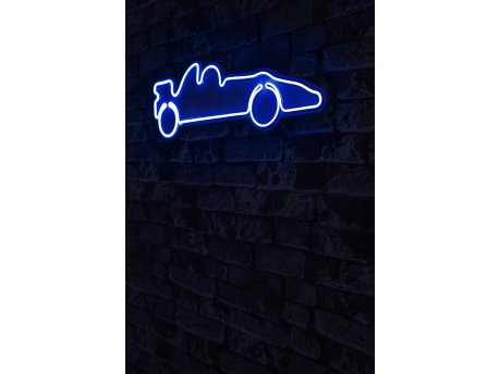 WALLXPERT Dekorativna plastična LED rasveta Formula 1 Race Car Blue