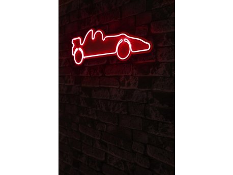WALLXPERT Dekorativna plastična LED rasveta Formula 1 Race Car Red