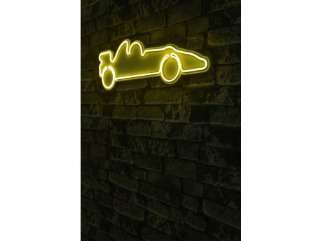 WALLXPERT Dekorativna plastična LED rasveta Formula 1 Race Car Yellow