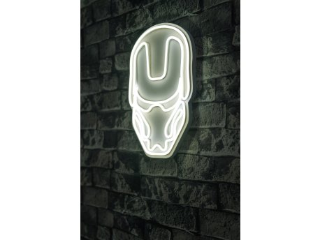 WALLXPERT Dekorativna plastična LED rasveta Iron Man White